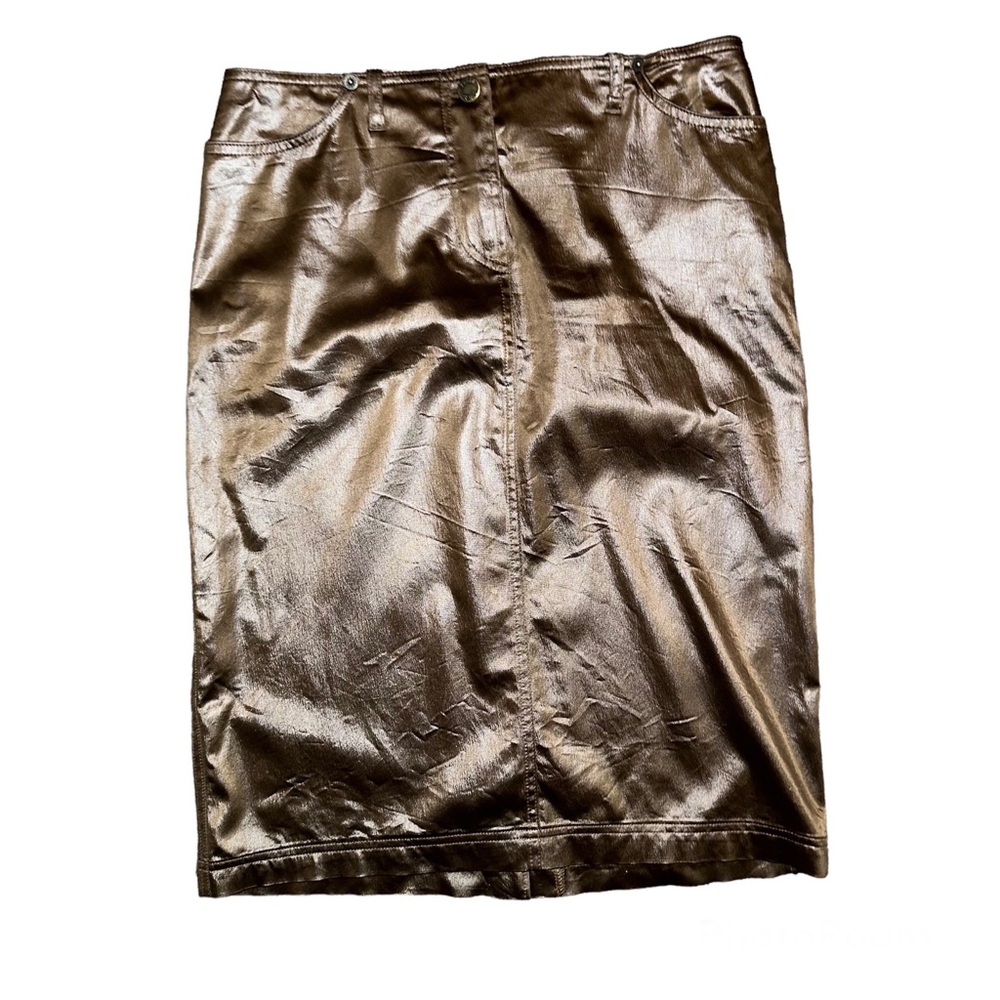 Plein Sud Metallic Pencil Skirt Size 38 / 6